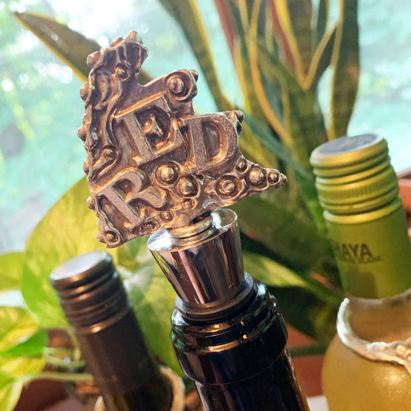 "Red" Wine Bottle Stopper Don Drumm Studios