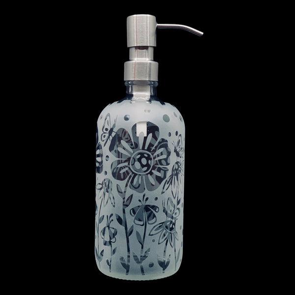 Leandra Drumm "Floral" Soap/Sanitizer Dispenser