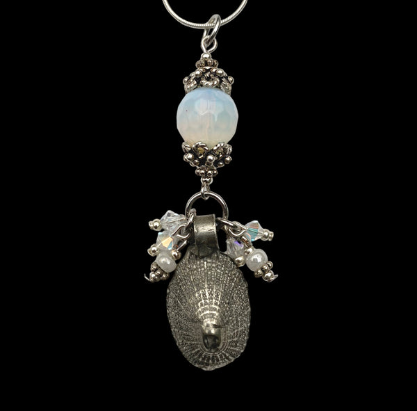 Artistic Preservation Shell with Limpet & Opaline Necklace