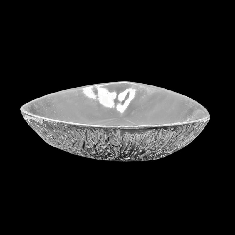 Shallow Triangle Bowl with Sun Bottom