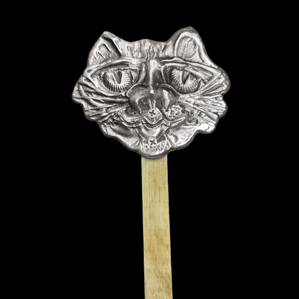 Cat Face Garden Stake