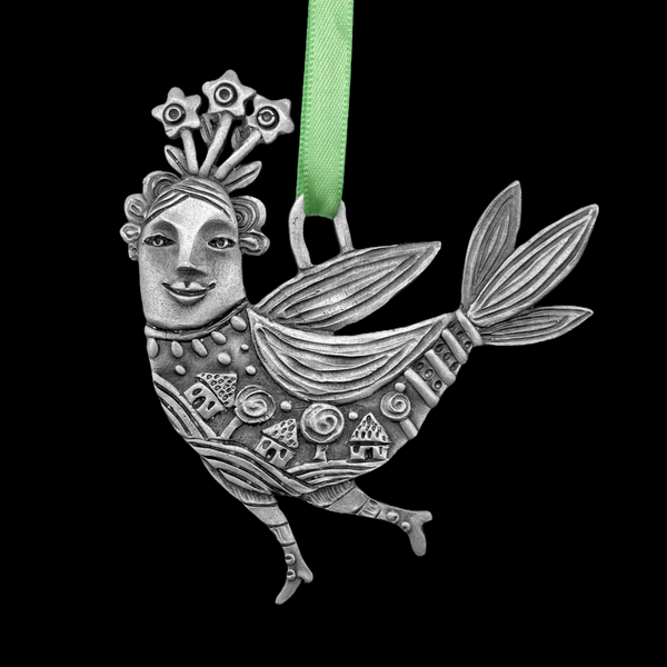 Leandra Drumm "Bird Lady - House" Ornament