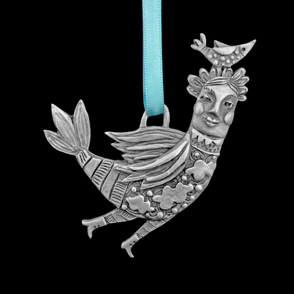 Leandra Drumm "Bird Lady - Clouds" Ornament