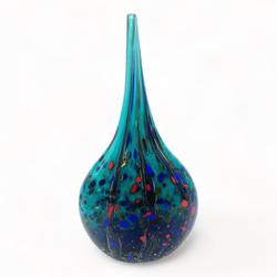 Grateful Gathers Glass - Ocean Forest Small Mandolin Reactive Vase