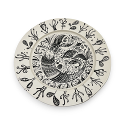 Leandra Drumm Ceramic Plate "Mermaid's Garden"