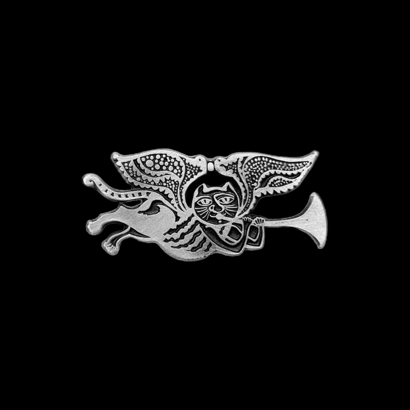Cat Angel Pin