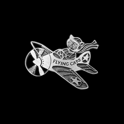 "Flying Cats" Pin