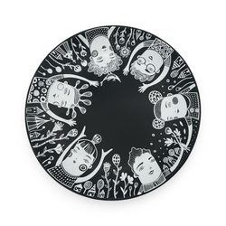 Leandra Drumm "Happy Campers" Plate