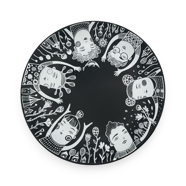 Leandra Drumm "Happy Campers" Plate