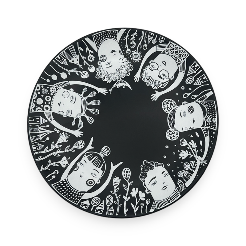 Leandra Drumm "Happy Campers" Plate