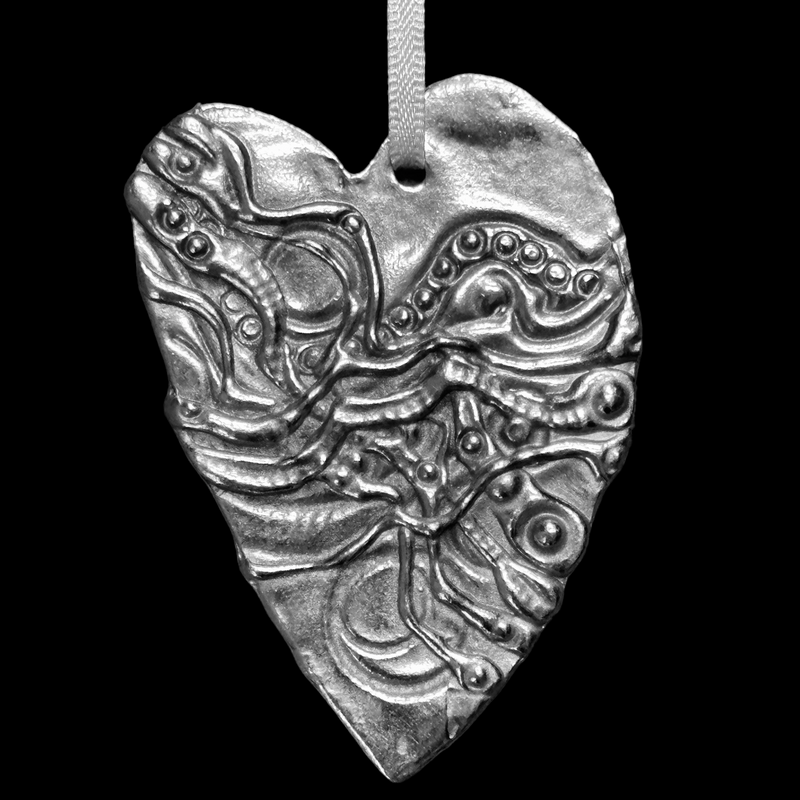 Leaning Heart Ornament