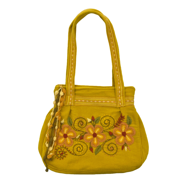 Peruvian Trading Fabric Purse - Yellow