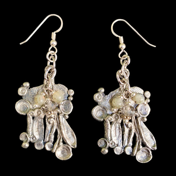 Artistic Preservation Abstract & Labradorite Earrings