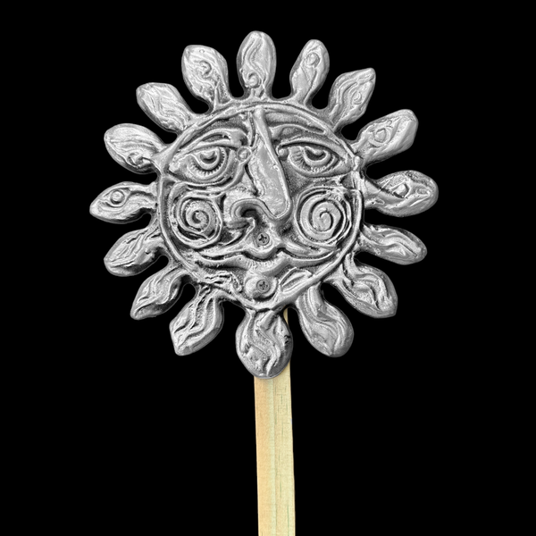 Round Sun Face Garden Stake