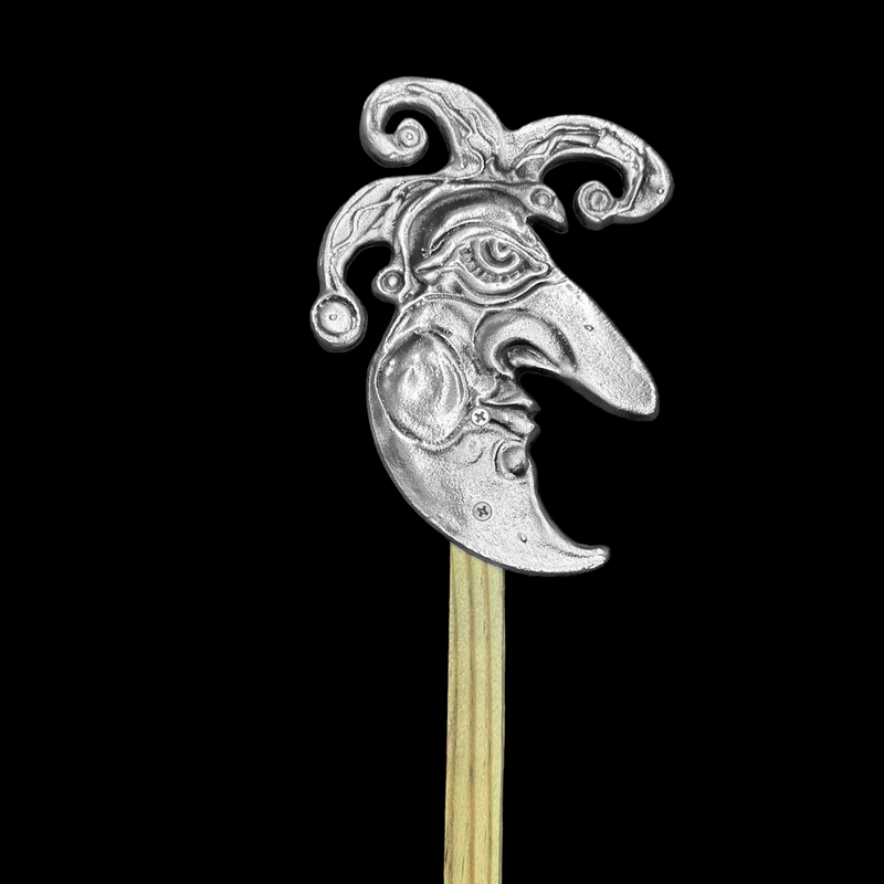 Jester Moon Garden Stake