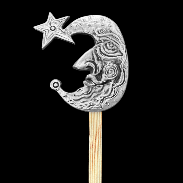 Crescent Moon Garden Stake