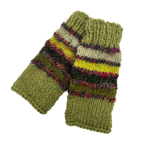 Zig Zag - Gloves - Green