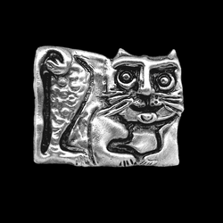 Snoozer Cat Pin