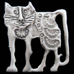 DISC Don Drumm Standing Cat Pin
