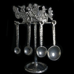 Measuring Spoons with Birds Stand