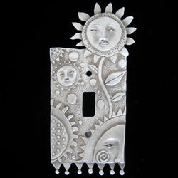Leandra Drumm "Flower Faces" Switch Plate