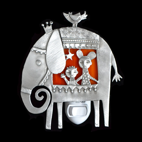 Leandra Drumm "Elephant Ride" Night Light