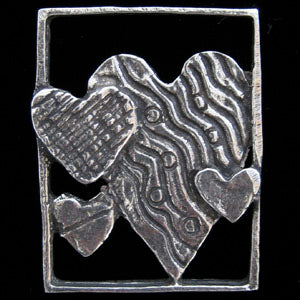 Don Drumm Four Hearts Pin