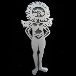 DISC Don Drumm Winged Sun Man Pin/Pendant