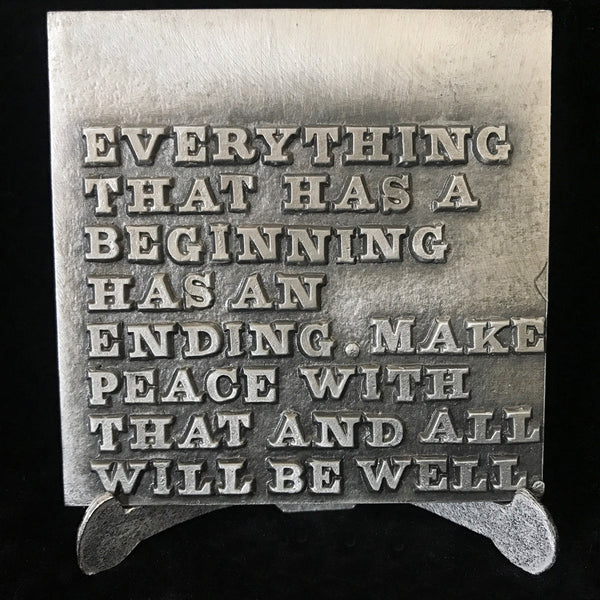 "Everything That Has A Beginning..." Buddha Tile