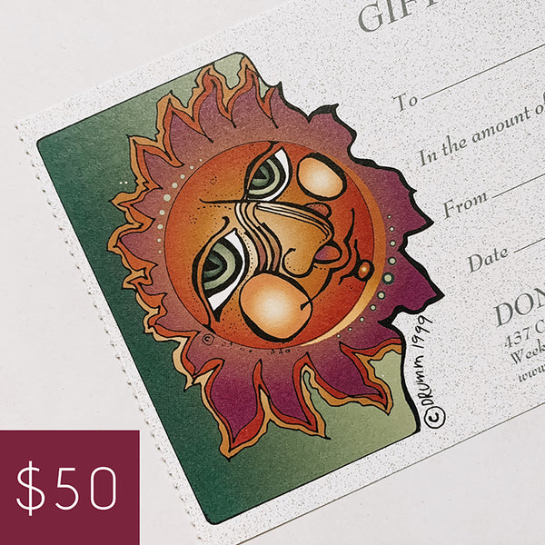 Don Drumm Gift Certificate - any amount