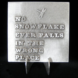 Don Drumm "No Snowflake Falls" Tile