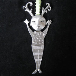 Leandra Drumm Reindeer Boy Ornament