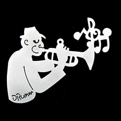 NEW! Don Drumm Jazz Trumpet Player Ornament