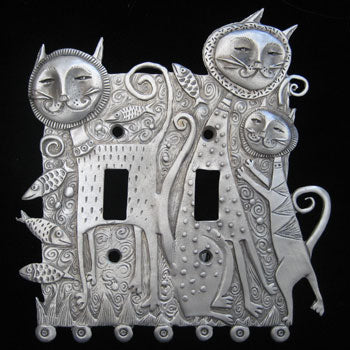 Leandra Drumm Cat Family Switchplate