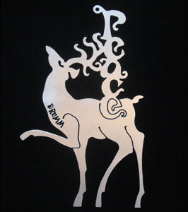 Don Drumm Peace Reindeer Ornament