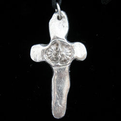 DISC Don Drumm Flower Cross Pendant