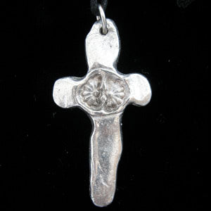 DISC Don Drumm Flower Cross Pendant