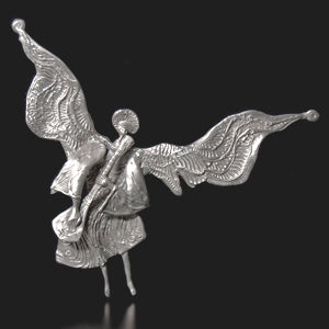Don Drumm Large 3D Angel with Lute