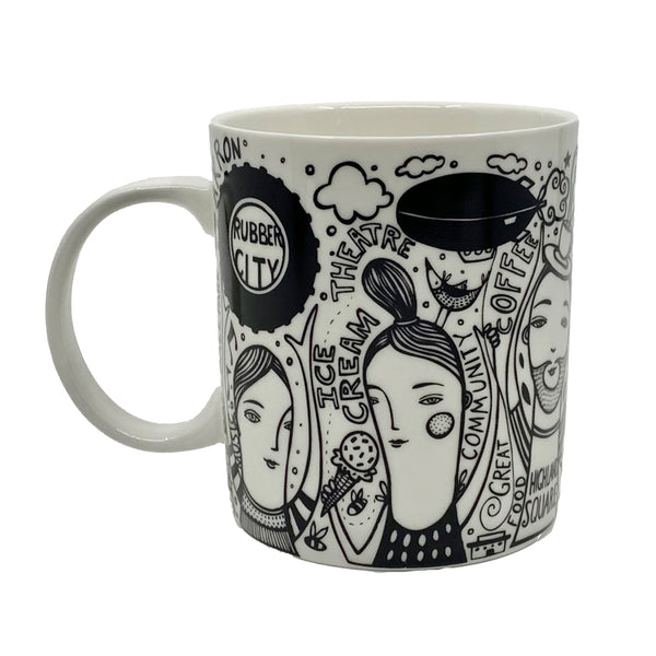 Leandra Drumm Designs Akron Mug