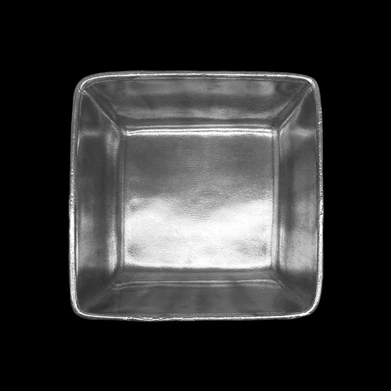 Shallow Square Bowl with Sun