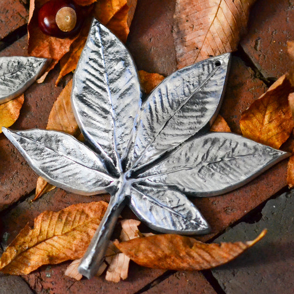 Large Buckeye Leaf Wall Hanging