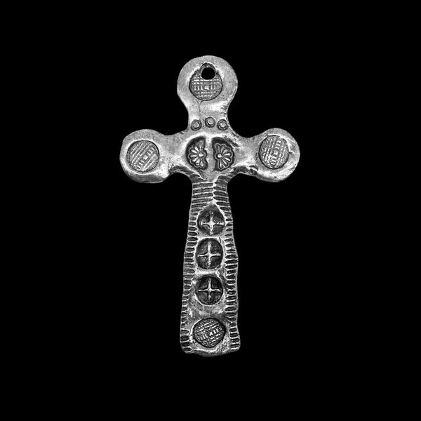 Large Abstract Cross Pendant
