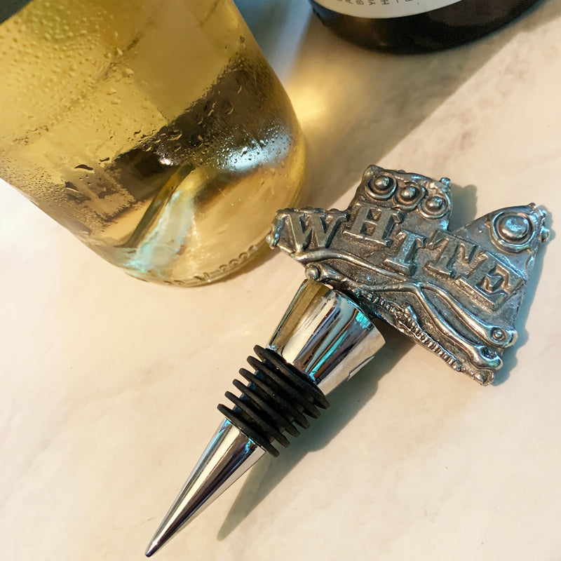 "White" Wine Bottle Stopper