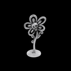 Leandra Drumm Small Skull Flower Sculpture
