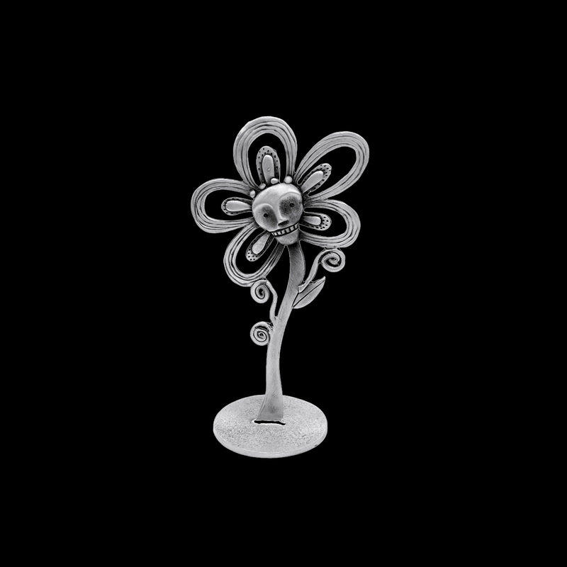 Leandra Drumm Small Skull Flower Sculpture