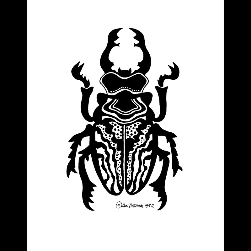 Elongated Scarab Print