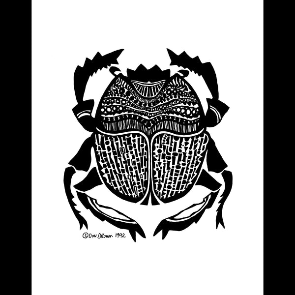 Wide Scarab Print