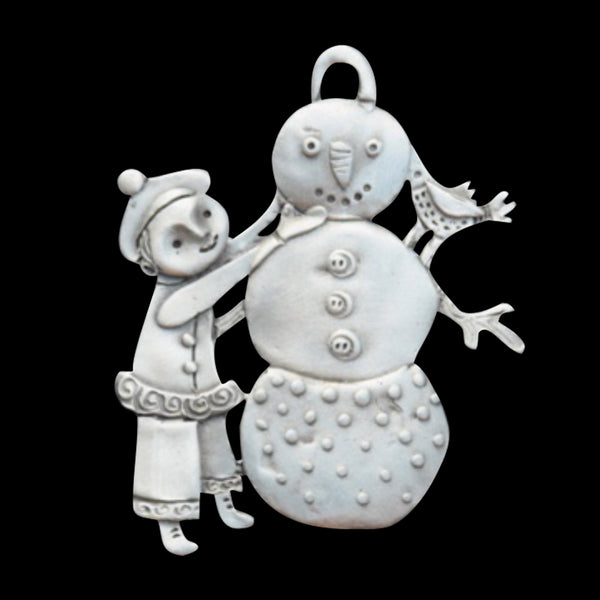 Leandra Drumm "Build a Snowman" Ornament