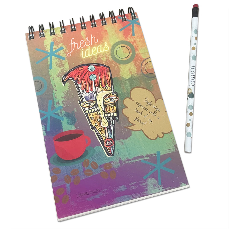 E. Drumm Designs "Espresso Rufus" Notebook