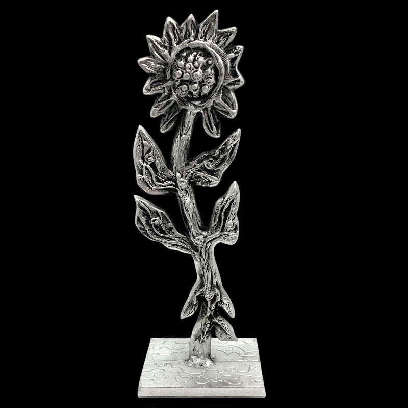 Flower Stem Sculpture on Base